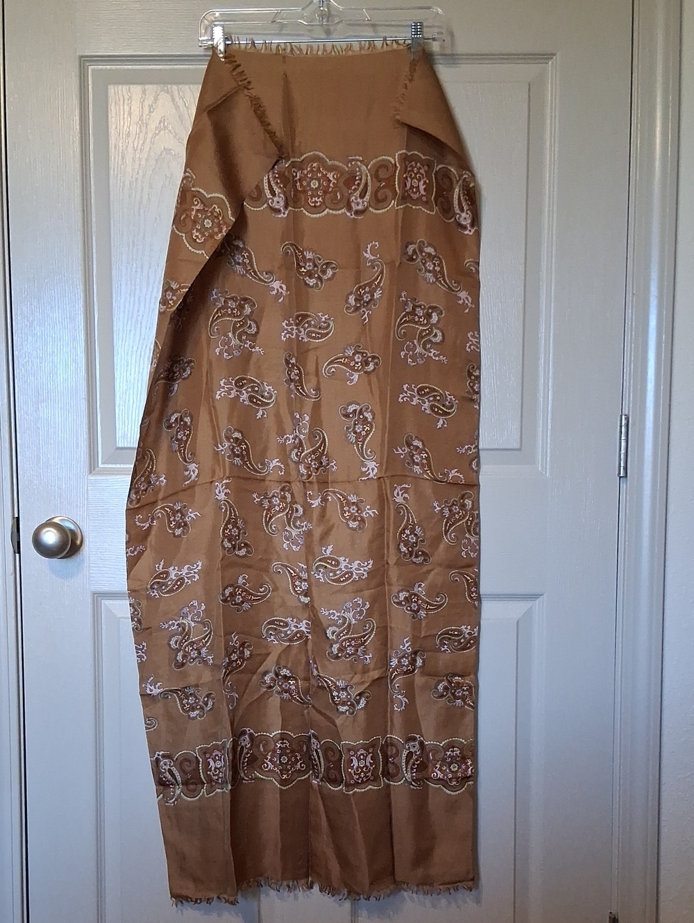 Brown Paisley Scarf
